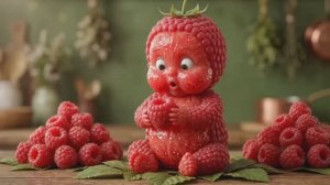 Мило или жутко? Младенец разрезает фрукт и находит внутри слизь 🍓👶 Странно приятное ASMR-видео