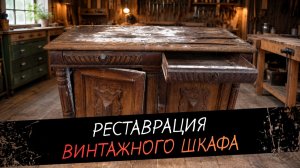Реставрация винтажного деревянного шкафа