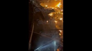 ПОЖАР В КРЕМЛЕ ИЗМАЙЛОВСКОМ  В МОСКВЕ...