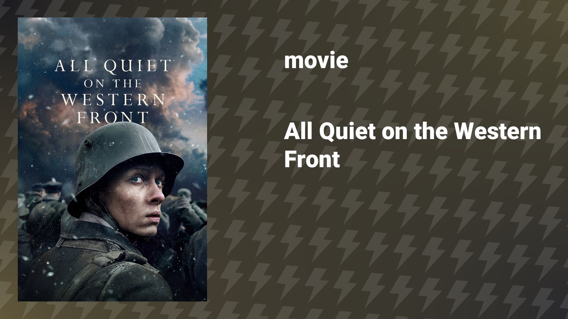 All Quiet on the Western Front (movie, 2022) смотреть онлайн