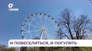 В парке Минного городка во Владивостоке смонтировано 55-метровое колесо обозрения