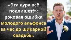 Роковая ошибка молодого жениха | Истории из жизни