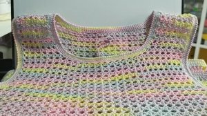 Детская ажурная маечка. Два варианта. Обзор. Пряжа COCO от VITA cotton. Из архива