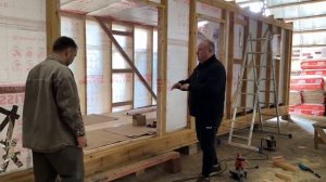 Видео с производства - как собираются каркасные бани
