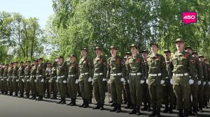 Парад курсантов военного учебного центра в Тольятти