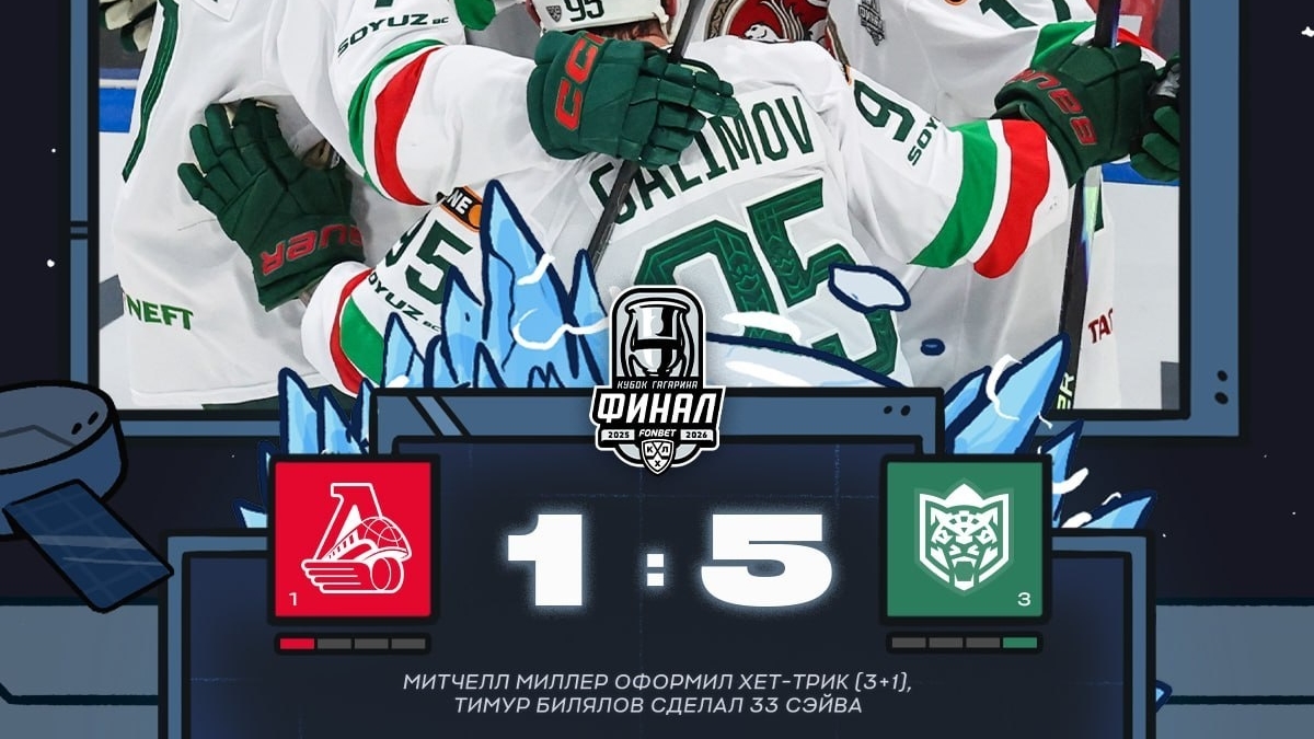 Хоккей.Кубок Гагарина Финал-Матч 2 Локомотив - АК БАРС