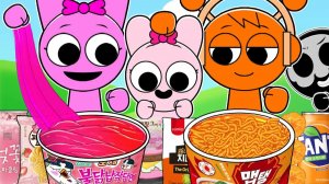 День рождения BABY PINKI Incredibox Sprunki - Магазинчик МУКБАНГ _ АСМР _ Анимация
