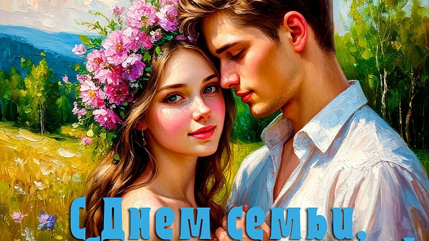 В кругу самых близких. С днём семьи. Самая лучшая музыкальная открытка.
