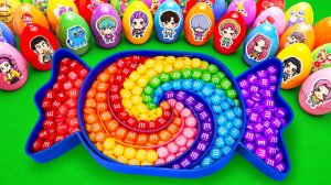 Делаем ванну из радужных бусин, смешивая СЛИЗЬ с глиняным красителем Mystery Eggs