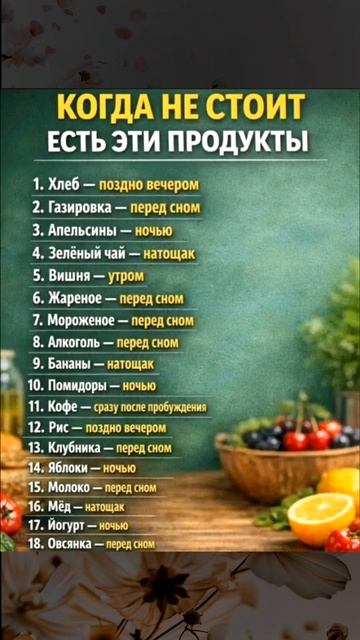 Правильное питание