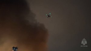 Пожар у Измайловского Кремля в Москве