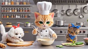 Миленький котёнок пробует разные профессии | Весёлое карьерное приключение  история о кошке