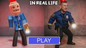 Побег ПОЛИЦЕЙСКОГО С СИРЕНОЙ В РЕАЛЬНОЙ ЖИЗНИ OBBY - Roblox Новое обновление Со всеми боссами