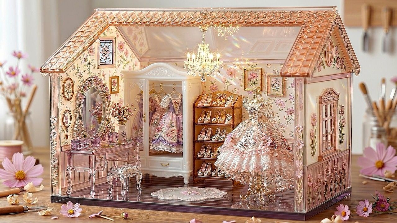 🌸Стеклянные гардеробные с цветами по месяцам рождения 👗 Кукольные домики. АСМР. Фильмы. Мультики