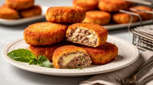 Сочные котлеты с сыром внутри простой рецепт на каждый день