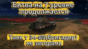 Tanks blitz Финальная битва за танк Т34-85(Бригадир) в Танки блитц,блитз,блитс