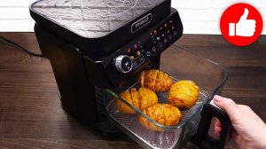Уж очень вкусная картошка-гармошка с беконом в аэрогриле! Простые продукты в составе! Вкусно очень!