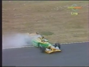 Формула 1. Разворот Брандла на Гран-при Венгрии 1992 (субботняя квалификация)