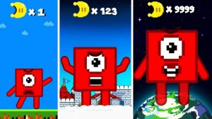 🎮 Finish The Pattern？ Число 1 gets BIGGER with Every Moon Уровень вверх 🎮