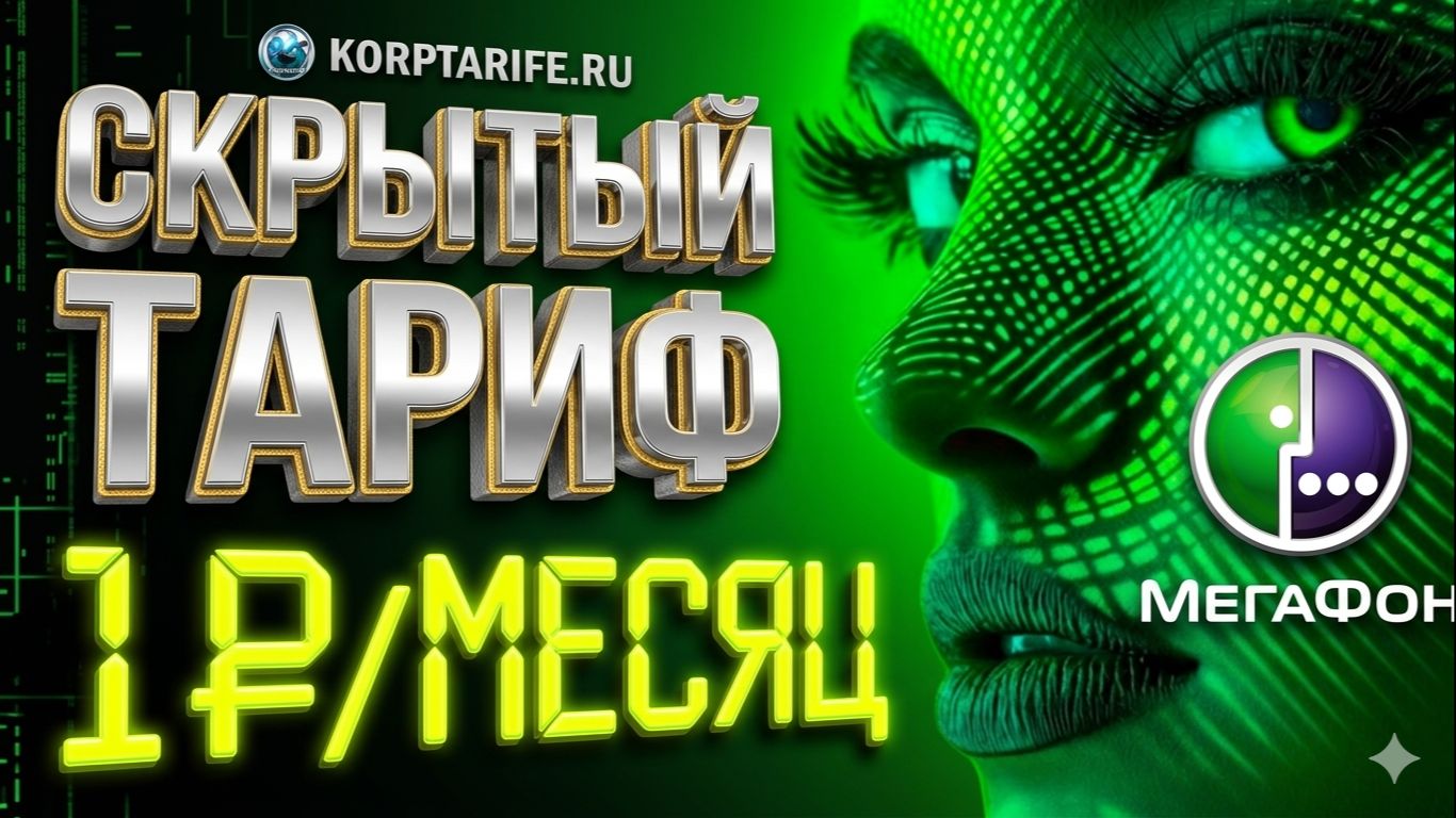 Секретный тариф за 1 рубль в месяц. Мегафон.vs