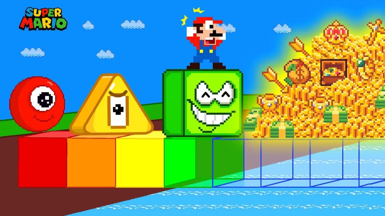 🎮 Finish The Pattern？ Круги Блоки find The Treasure of Hexagon Island 🎮 смотреть онлайн