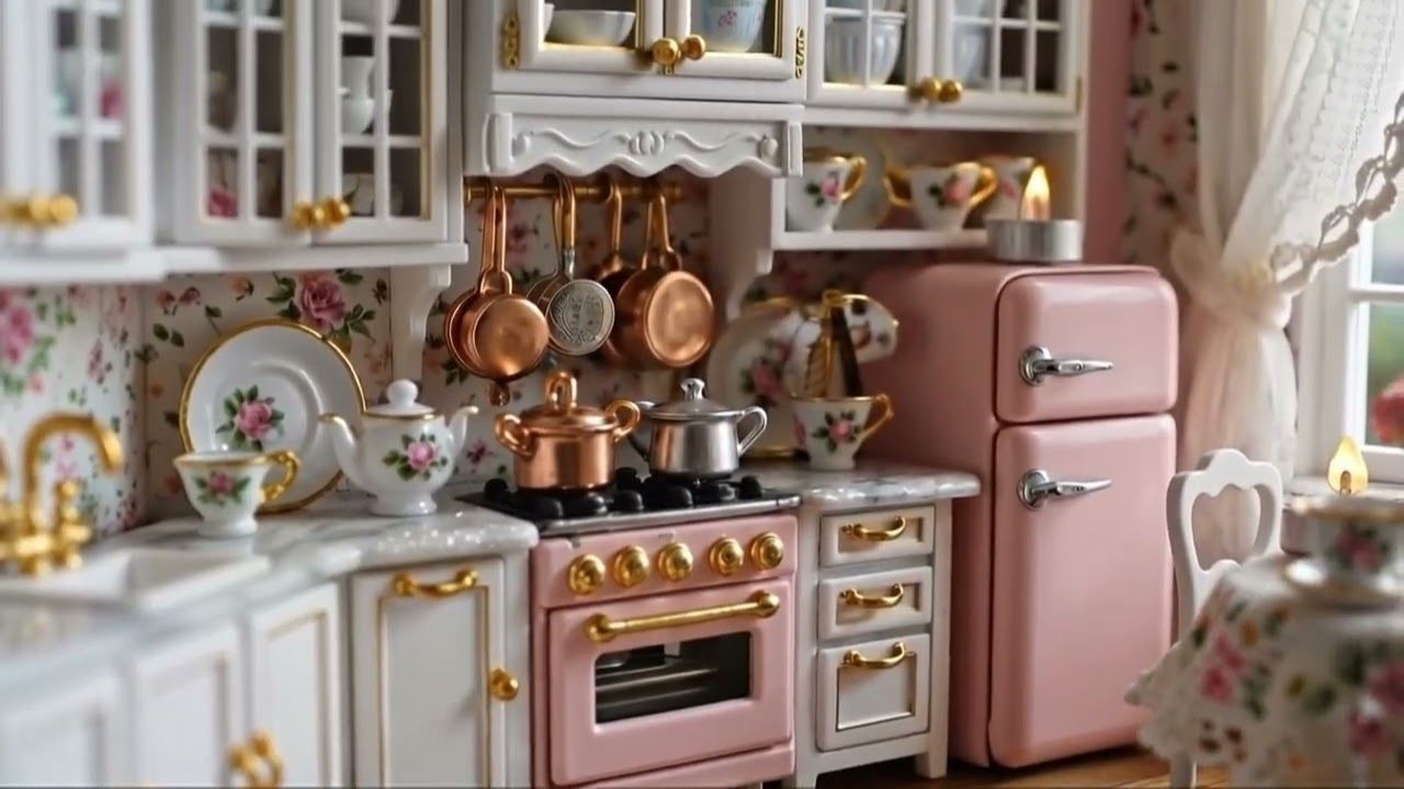 Сказочное путешествие в миниатюрный мир шебби-шика ☕🌸 атмосфера уюта. Фильмы. Мультики для детей