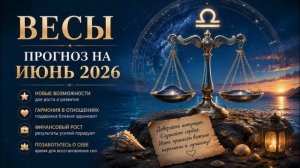 Весы. Полный  гороскоп июнь 2026