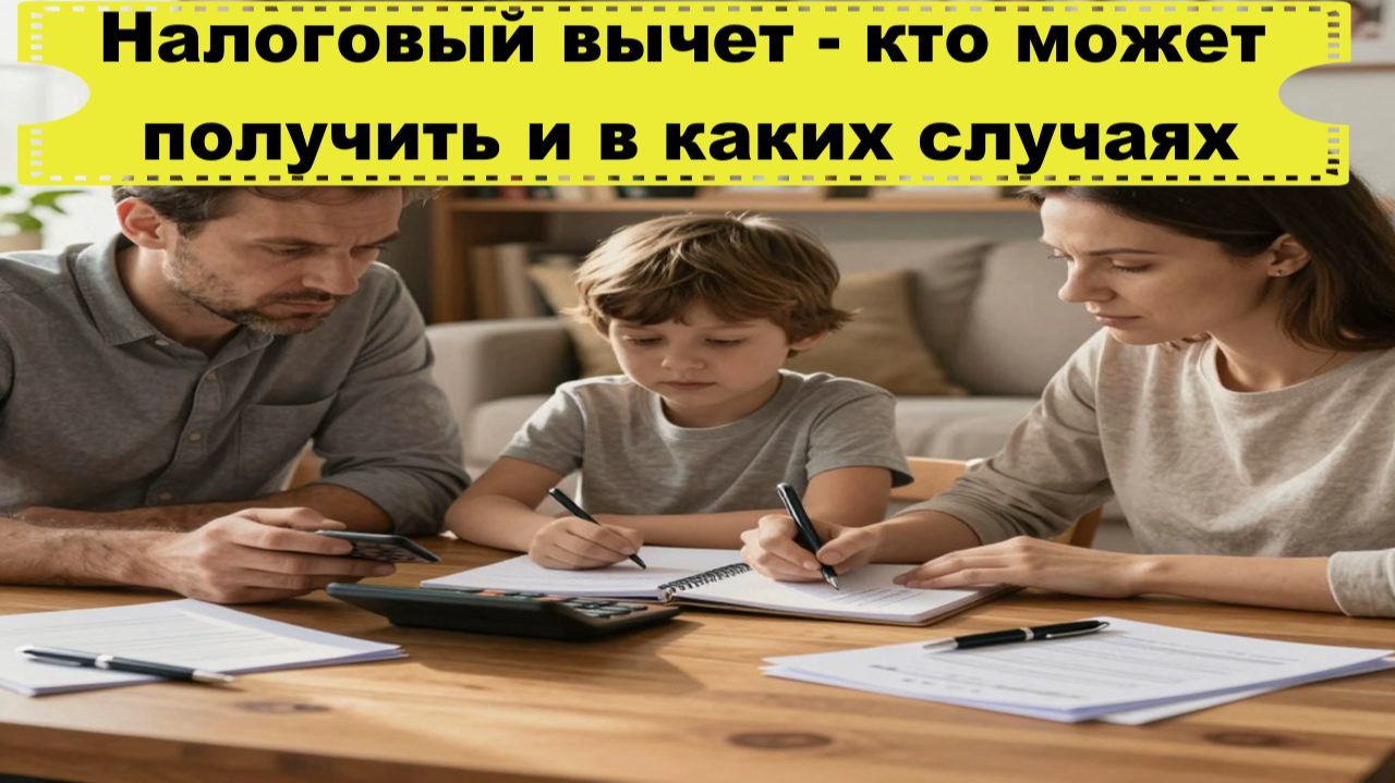 Налоговый вычет - кто может получить и в каких случаях. смотреть онлайн