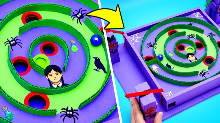 Мраморный лабиринт своими руками: настольная игра 🎲