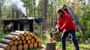 Жизнь ОТШЕЛЬНИКА ИЗБА Печем ХЛЕБ Полевая КУХНЯ в ДЕВСТВЕННОЙ ТАЙГЕ 2024 Руд 2 авг Рыбалка Охота Похо