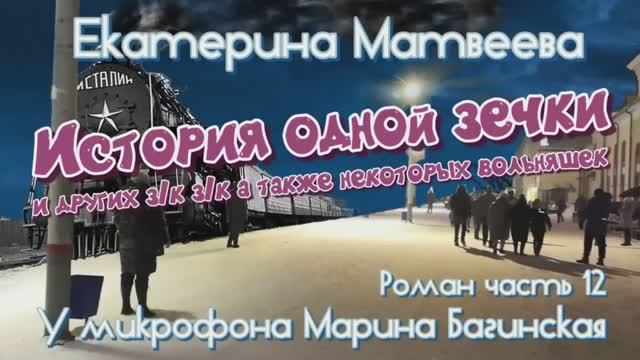 Аудиокнига Екатерина Матвеева _История одной зечки_ Роман 12 часть У микрофона Марина Багинская