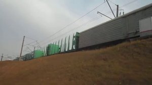 ВЛ80с-027 с грузовым поездом, ноябрь 2020 года