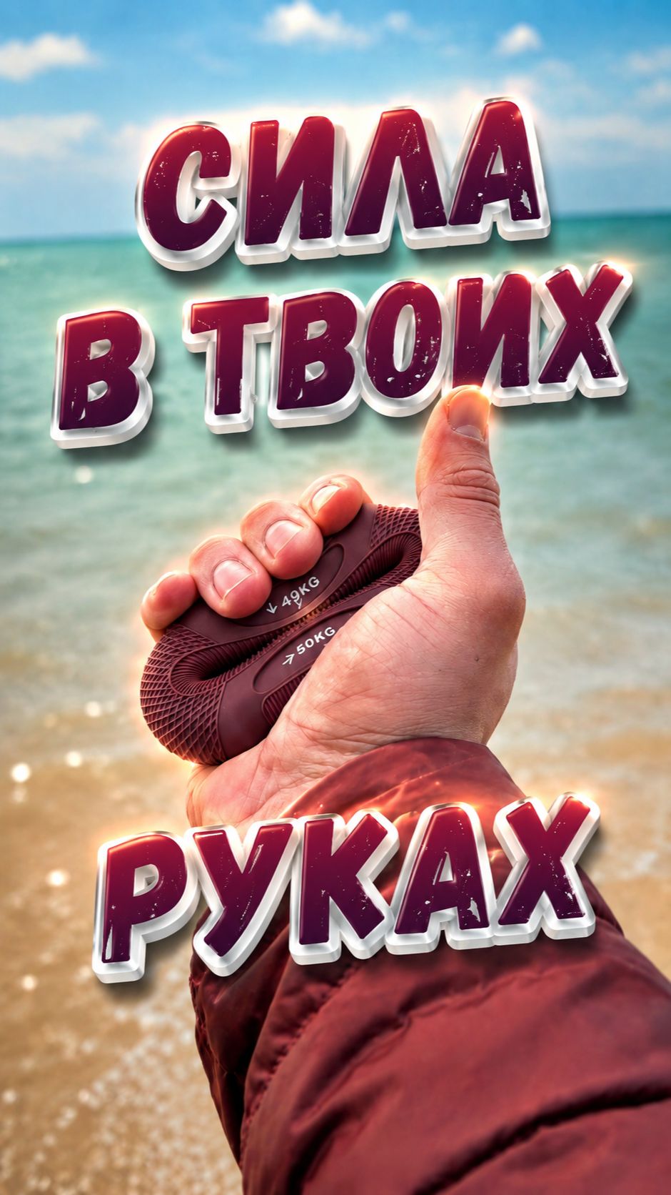 Метафора силы хвата - эспандер камень