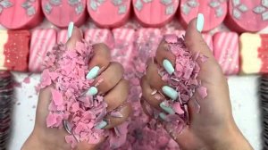 🧼 ASMR Мыло | Хруст, резка кубиков, блёстки и пена | Антистресс