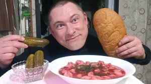 мукбанг/обжорыч/Супец пельменный/