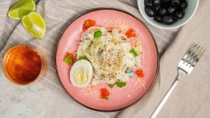 Салат из кальмаров и мидий