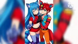 Клип Фокси и Роксана «За твоей спиной» с нашими аниме-версиями.🐺🦊🐺