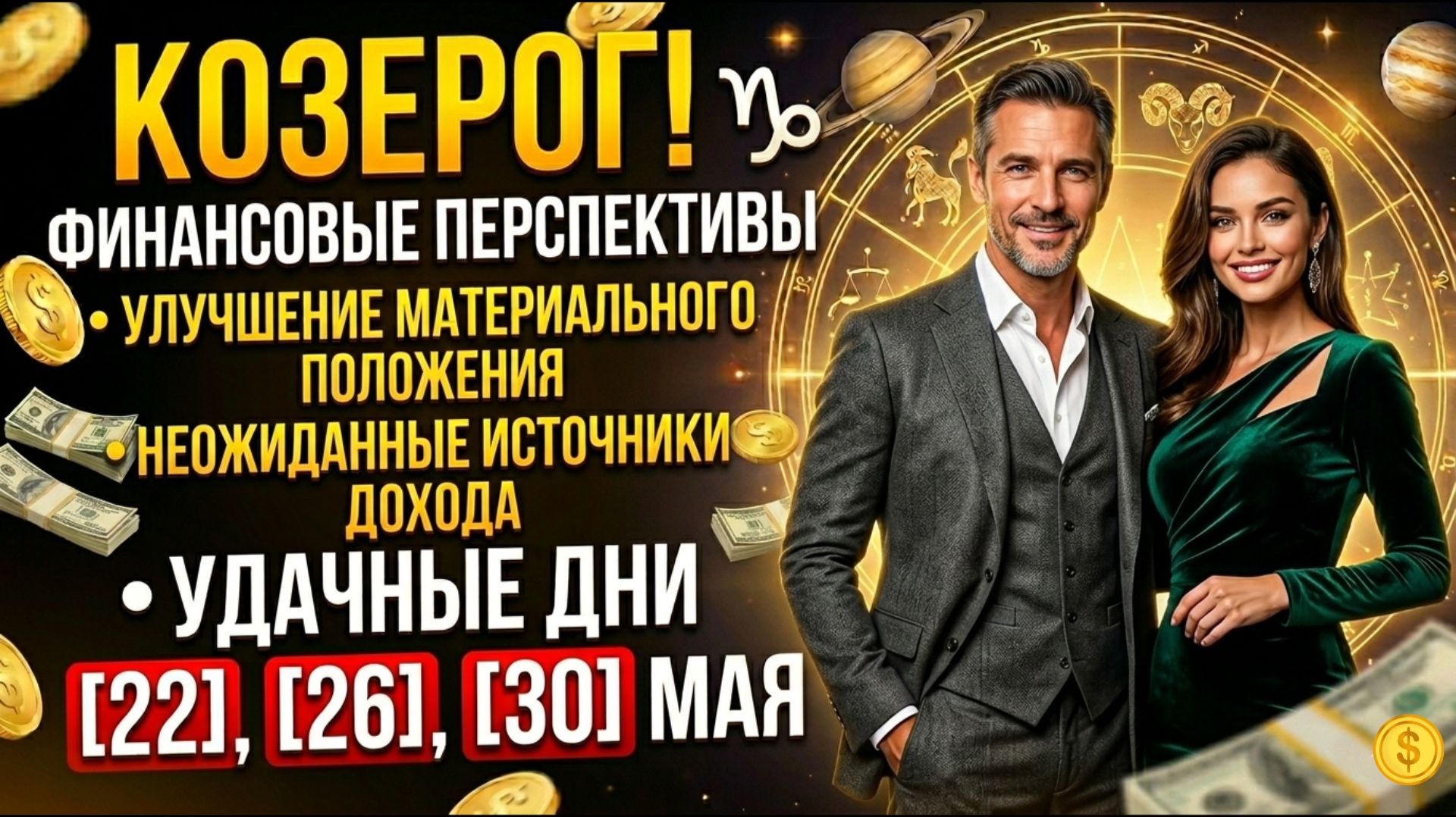 🐐КОЗЕРОГ! Финансовые перспективы— неожиданные источники дохода, удачные дни для денежных начинаний.