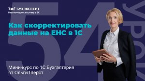 Корректировка ЕНС в 1С 8.3 - как исправить ошибки и перенести сальдо по налогам