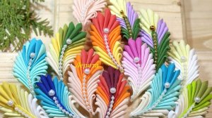 Из остатков фоамирана, пёрышки своими руками из фоамирана.