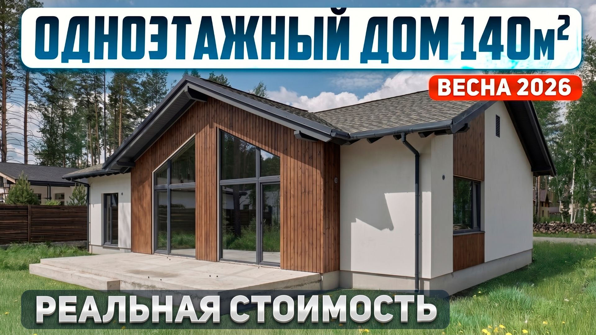 Сколько стоит дом 140м2 со вторым светом и сауной в 2026 году