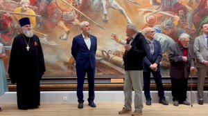 Виктор Глухов, председатель московского союза художников на открытии галереи Василия Нестеренко