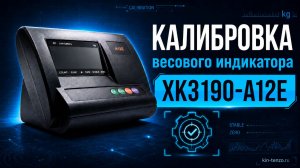 Калибровка весового индикатора XK3190-A12E, мидл 12Я
