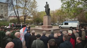 Торжественная церемония возложения цветов к памятнику А.С. Попова в День радио