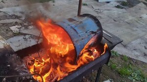 обжигаю ведро