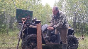 С РАЗВЕДКОЙ ЗА МЕТАЛЛОМ НА КВАДРОЦИКЛЕ РМ 800 #копметаллавлесу  #металлокоп