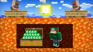 ЖИТЕЛИ РАСКРЫЛИ МОЙ СЕКРЕТНЫЙ БУНКЕР ПОД ЛАВОЙ В МАЙНКРАФТ | Риколит Minecraft