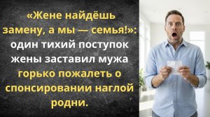 Свекровь обобрала сына ради дочки | Истории из жизни