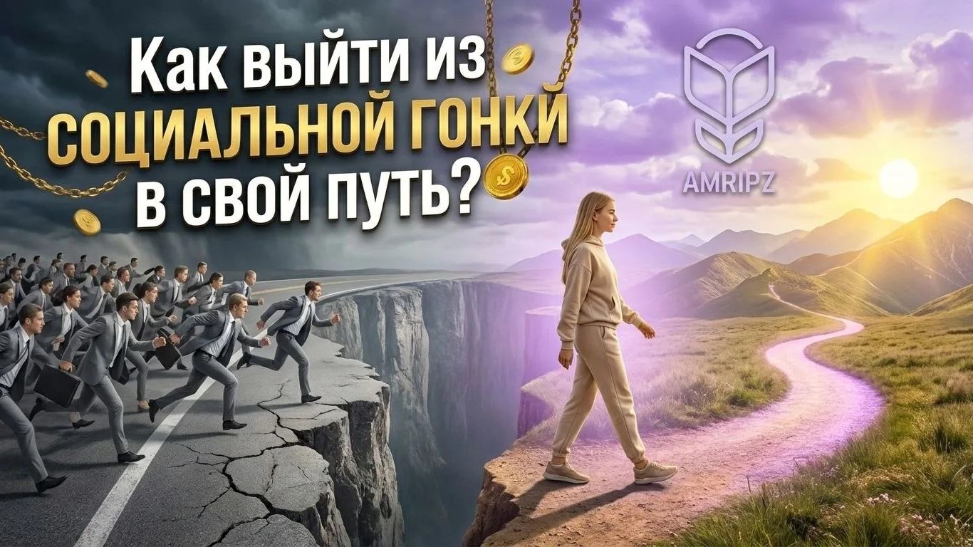 Как выйти из социальной гонки в свой путь? Теория + терапия