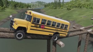 БЕЗУМНЫЕ МАШИНКИ ПРОТИВ НЕВОЗМОЖНОГО МОСТА! 😱 Игры для детей BeamNG Drive